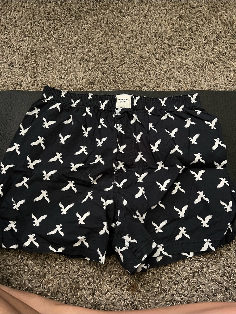 American Eagle Outfitters Black Eagle Print Men’s Boxers